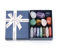 Pongnas Kit de Cristaux de qualité Supérieure, Ensemble de 7 Chakras, équilibre Créatif Inspirant, Cadeau Délicat et Joyeux