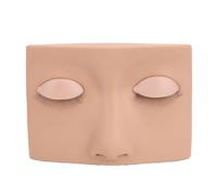 Pongnas Kit de Pratique pour Extensions de Cils avec Mannequin en Silicone, 25 Clusters de Cils, 5 Stickers de Point et Pince pour Débutants en Formation de (Ensemble 2)