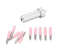 Pongnas Kit de Support de Pointe Fine 10 Pièces pour Lames de Coupe à 30 ° en Acier allié et Boîtier en Aluminium