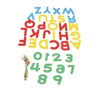 Pongnas Lacing Leçage Jouet de Filetage Alphabet avec 26 Lettres Majuscules A-Z et 8 Lacets pour Une Moto de Reconnaissance de Lettres de motricité Fine Apprentissage Précoce