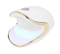 Pongnas Lampe de Cuisson pour Sèche-Ongles, Petite Machine Portative de Polymérisation des Ongles à LED avec Double Source de Lumière pour Alimentation USB Universelle de Type C