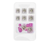 Pongnas Lot de 24 Faux Ongles D'orteil, 12 Tailles Différentes, Faciles à Couper et à Limer, Ajustement Flexible et Confortable pour la Plupart des Types D'ongles, avec Adhérence de (J74)
