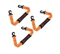 Pongnas Lot de 3 Sangles de Transport en Nylon pour Bottes de Ski, pour Patins à Roulettes et Bottes de Snowboard - Design Mains sur épaule (ORANGE)