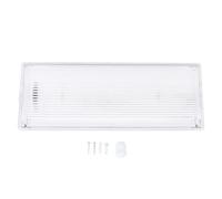 Pongnas Lumière de Sortie à LED Lumière de Secours avec Batterie de Secours 3W Construction ABS IP65 étanche à L'eau pour les Espaces Commerciaux de L'hôpital de L'école de Bureau