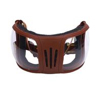 Pongnas Lunettes de Sport Coupe-vent élégantes pour Chevaux avec Sangles et Rembourrage Doux - UV400 pour des Expériences d'équitation Confortables (Transparent)