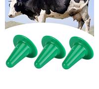 Pongnas Mamelons de Bouteille de Chèvre, Mamelons de Chèvre pour Nourrir les de Poule d'agneau Tétras en Plastique Tétoute de Vache de Vache Veau d'alimentation de Bouteille de Bétail 3 Pc (GREEN)