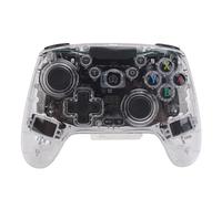 Pongnas Manette de Jeu sans Fil, éclairage RVB, Boutons Personnalisables, Gyroscope 6 Axes, Rafale de Vibrations, Autonomie de 10 Heures