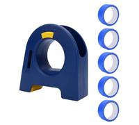 Pongnas Masking Master Distributeur de Ruban Adhésif pour Peintres - Ensemble D'applicateurs de Ruban Adhésif - Coupe-ruban Portable en Matériau ABS avec côté en Métal dentelé pour