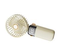 Pongnas Mini Ventilateur Portable Portable Manche de Refroidissement électrique Ventilateur de Bureau de Bureau de de avec un Moteur Turbine 12000 Tr/Min (WHITE)