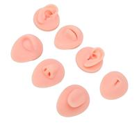 Pongnas 【Modèle de Parties du Corps en silicone】 Kit de 7 Pièces de Parties du Corps pour la Pratique Douce, Modèle Anatomique pour L'entraînement, Idéal pour les Débutants (Peau claire)
