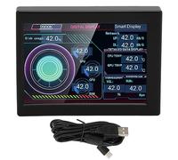 Pongnas Moniteur de Température PC Écran IPS 3,5 Pouces Données CPU Gradation Fluide pour Boîtier Compatible avec Ordinateur Bureau Gaming Affichage Système