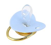 Pongnas Pacifications pour le nouveau-né, en Dentition, les Sumiffres de Nouveau-nés de la Dentition Sont de la Forme de Cœur Briller des de de Soute (M Bleu)
