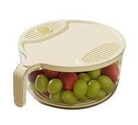 Pongnas Passoire à Riz Polyvalente avec Prise Confortable, Poignée Antidérapante et Grande capacité pour une Utilisation en Cuisine (Petit diamètre: 28mm/1,1 pouces)