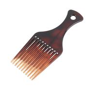 Pongnas Peigne à Cheveux en Plastique Afro, Peigne à Cheveux, Fourchette à, Outil de Coiffure pour Bricolage, Style Ambre, Mini Taille