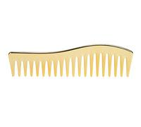 Pongnas Peigne à Dents Larges, Peigne Démêlant Poignée pour Hommes et Femmes, avec Résistance aux Hautes Températures et Glissement Doux, à Shampoing de Salon en Plastique 18x5 (GOLD)
