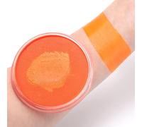 Pongnas Peinture pour le Visage et le Corps, Peinture Fluorescente Activée à L'eau, sans Danger, avec Pigment Néon pour Halloween, Costume de Cosplay, Adultes et Enfants (orange fluo)