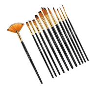 Pongnas Pinceau à Pinceau, Ensemble de à un avec du Nylon et un Poteau en Bois pour une Peinture Artisanale d'art