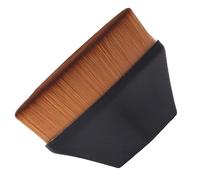 Pongnas Pinceau de Maquillage pour Fond de Teint, Brosse Portable Solide à Dessus Plat, Noir avec Boîte de Rangement pour une Application Facile du Maquillage
