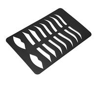 Pongnas Pochoirs à Sourcils, 7 Formes de Sourcils et 1 Kit de Modèles de Forme de Lèvre avec Design en Fer Réutilisable, pour Débutants, Hommes et Femmes