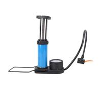 Pongnas Pompe à Pied de Cycle avec Jauge de 120 PSI - Gonfleur de Pneus de Sol pour Vélos à Valve, Vélos électriques, Motos et Voitures - Pompe à Pédale Portable avec Cylindre en Acier Inoxydable et
