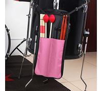 Pongnas Porte-Bâton de Tambour pour Ensemble de Tambour, Sac de Batterie Sac de de avec Crochets en Métal, de Bâton de Portable, pour Les Batteurs, Débutants en Groupe, Concert (Pink)