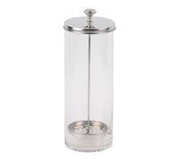 Pongnas Pot de Désinfection, Récipient en Acier Inoxydable et en Verre avec Panier de Drainage pour Outils de Salon, Tailles en Option de 6 ou 9 Pouces (9 pouces)