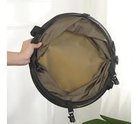 Pongnas Poubelle de Camping Pliable et Portable, pour le Jardin et l'extérieur, Porte-déchets en Tissu Oxford avec Poignée (D34 Petite pince en S)