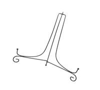 Pongnas Présentoir Chevalet en Fer pour Assiettes, Cadres Photo, œuvres d'art et Livres - Plusieurs Tailles Disponibles (12 pouces)