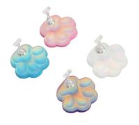 Pongnas Présentoir D'art D'ongle de Chat Support de Pointe D'ongle Inférieur Magnétique 4 Pièces Ensemble Outils de Manucure de Formation de Pratique de Salon Matériau en Résine Durable