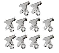 Pongnas RALLONGE DE PINCEMENT DES ONGLES FIXATION EN FIBRE DE VERRE MÉTAL 10PCS, ARGENT