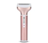 Pongnas Rasage en Toute sécurité, Pas de Traction ni de Blessure, Ne Provoque Jamais D'élargissement des Pores, Kit de Toilettage Portable 4 en 1 pour Femme, Mini Ensemble de Coupe de (Or Rose)