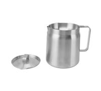 Pongnas Récipient à Graisse de Bacon, Passoire de Stockage d'huile en Acier Inoxydable avec Couvercle et pour Cuisine de Ferme (2L)