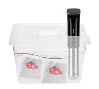 Pongnas Récipient Contenant Sous Vide Pliable, Contenants de Stockage de Nourriture avec Couvercles Sous Vide Conteneur Culinaire Circulatrice à Culinaire Cuisineur Précis 11.71L