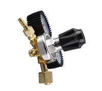 Pongnas Régulateur de Pression CO2, Corps de Valve en Alliage de Zinc avec Filtre en Laiton pour Coupe de Soudage au Gaz, Plage de Mesure 0-25 MPa, Filetage G5/8, Buse de Sortie 8 Mm