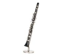 Pongnas Réplique de Clarinette de la Clarinette Miniature Replique de Clarinette avec Stand pour Les Amateurs de Musique Collectionneurs Home Decor 5.12in