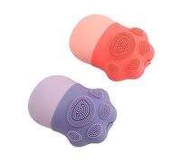 Pongnas Rouleau de Massage pour le Visage, 2 Pièces, Cube de Glace Rechargeable, avec Brosse Nettoyante, Réduit les Poches, Rétrécit les Pores, Apaise la Peau