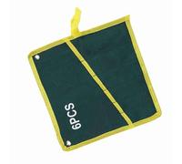 Pongnas Sac de Rangement D'outils de clé à clé en Toile Verte pour les Amateurs de Bricolage à Bricoleur Bricolage (6PCS)