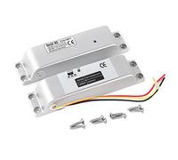 Pongnas Serrure de Porte électrique DC12V 1000KG, Contrôle D'accès à Induction Magnétique avec Temps de Retard 0s 3s 6s, pour Portes Coupe-feu de sécurité en Bois et en Métal en Verre