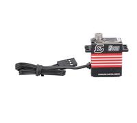 Pongnas Servo Numérique RC 9KG avec Bras-Servo à Engrenages Entièrement Métallique IP66 pour Chenille RC à échelle SCX10 III/18-remplacement à Haut Faible Bruit (Rouge)