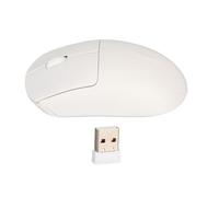 Pongnas Souris d'Ordinateur, Faible Consommation d'énergie, Molette de Défilement en Caoutchouc, 1200 DPI, Souris de Jeu sans Fil pour Filles pour Ordinateur de Bureau (White)