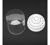 Pongnas Support de Boîtier de Foret à Ongles, Organisateur D'outils de Manucure, Présentoir de Petite Taille 48 Fentes (WHITE)