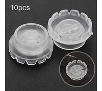 Pongnas Support de Colle pour Cils, 10 Pièces, Outil D'extension de Cils en Forme de V avec 2 Pièces de Support de Colle pour Application de Faux Cils, Plastique Transparent