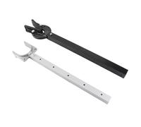 Pongnas Support de Moteur Hors-Bord Réglable pour Bateau, Protecteur de Tableau Arrière en Aluminium Robuste de 23 à 35 Pouces avec Tête Composite pour Moteur de 100