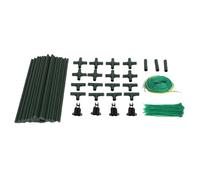 Pongnas Support de Plante en Acier à Cadre en A pour Concombre avec Filet d'escalade en Nylon - Jardin pour Concombres, Tomates, Pois, Raisins, Courgettes, Citrouilles et Autres Légumes Grimpants -