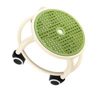 Pongnas Tabouret Roulant Tabouret à roulettes avec Roues Universelles Matériau Respirant pour Le Bureau à Domicile Support D'articulation du Genou (Green)