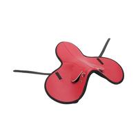 Pongnas Tapis de Selle de Cheval Professionnel Antidérapant Absorbant Les Chocs - Coussin de Protection Ergonomique pour Dressage Saut d'Équitation - Tapis de Protection de Selle en Fibre Rouge 48