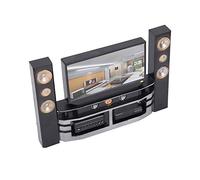 Pongnas Télévision Miniature, Poupée Dollhouse Télévision Doll House Télévision Miniature Accessoires de Meubles de Maison de Poupée Playset Mini House Miniment Mini TV Accessoires Dollhouse