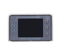 Pongnas Testeur de Damier de Batterie, Moniteur de Batterie de l'équilibreur de avec écran LCD de Couleur 2,4 Pouces 500 V Voltmètre Coulomètre sans Fil de sans Fil Manager de la capacité (300A)