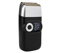 Pongnas Tondeuse à Raser électrique en Aluminium, Tondeuse à Barbe Rechargeable avec écran LCD et Filet Couteau Géométrique en Métal, pour Hommes