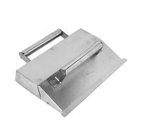 Pongnas Truelle à Plâtrer en Acier Inoxydable de Haute qualité avec Double Poignée Ergonomique pour Application de Mortier